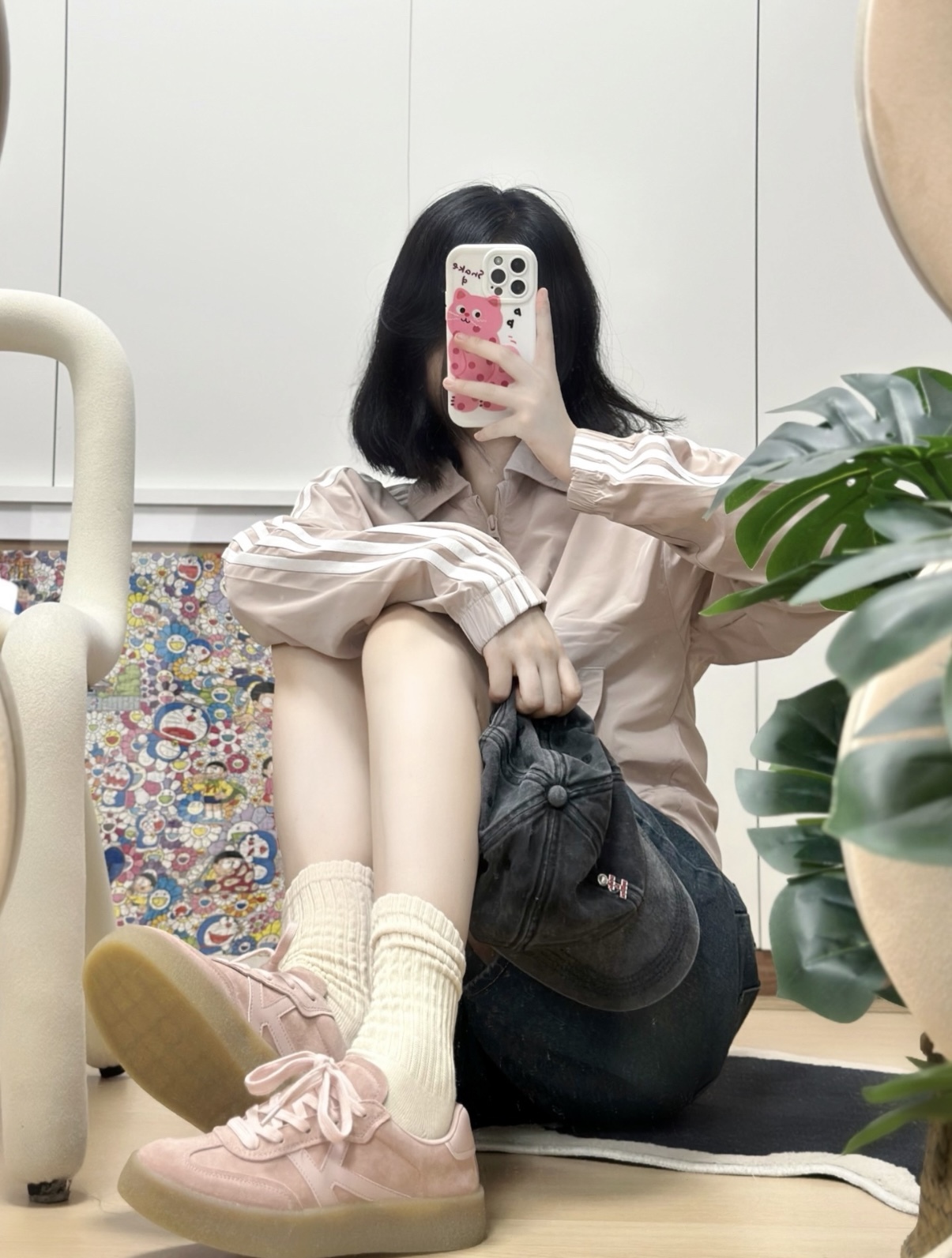 【預購】KAPPA 厚底休閒鞋 髒髒粉 K0E25CC21J5362