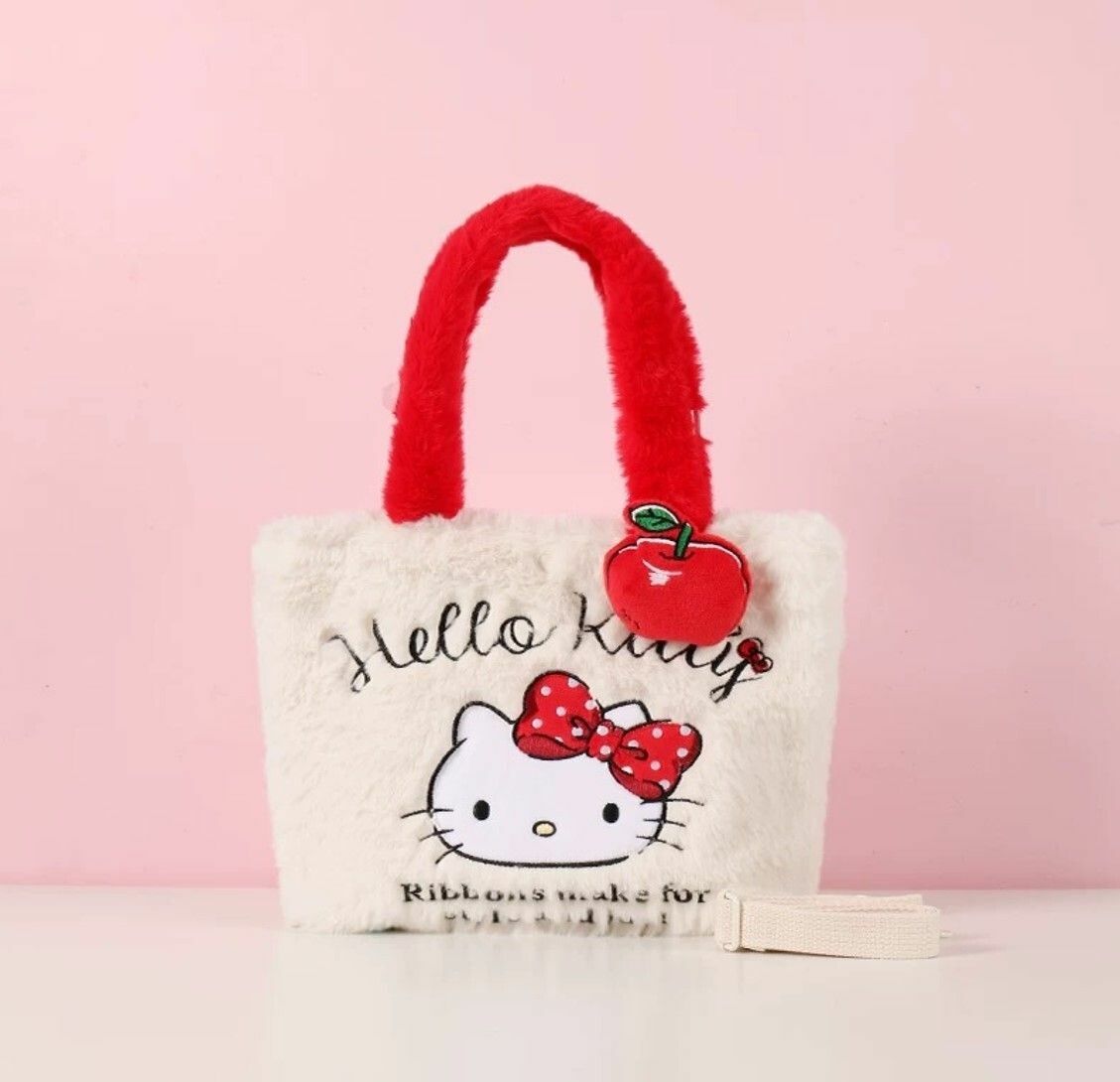 Hello Kitty Sanrio | 毛绒斜揹袋 | 單肩包