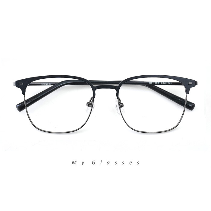 T212半眉框鈦眼鏡