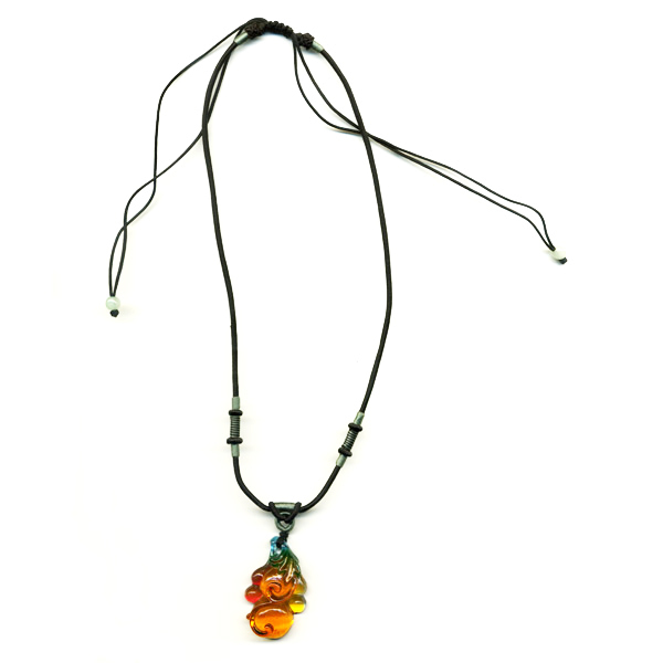 鹿港窯水晶琉璃葫蘆福壽項鍊|居家開運、招福納財的吉祥飾品