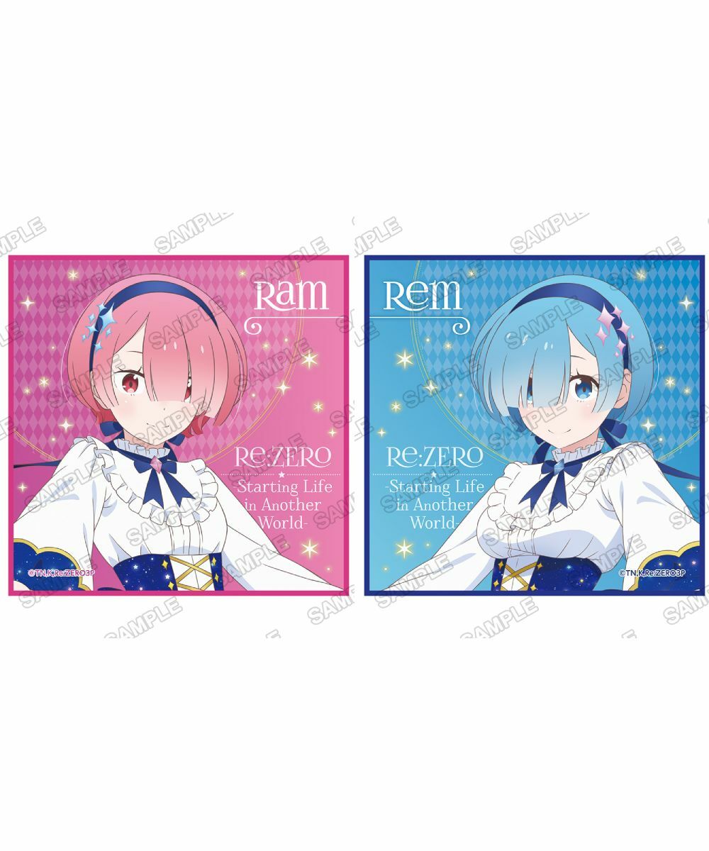 預購-「Re:從零開始的異世界生活」超細纖維手巾 Re:從零開始拉姆與雷姆的誕生日生活2025ver.系列 【日本進口精品】