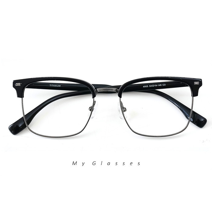 T213半眉框鈦眼鏡