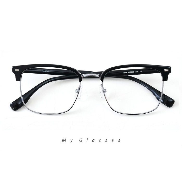 T213半眉框鈦眼鏡