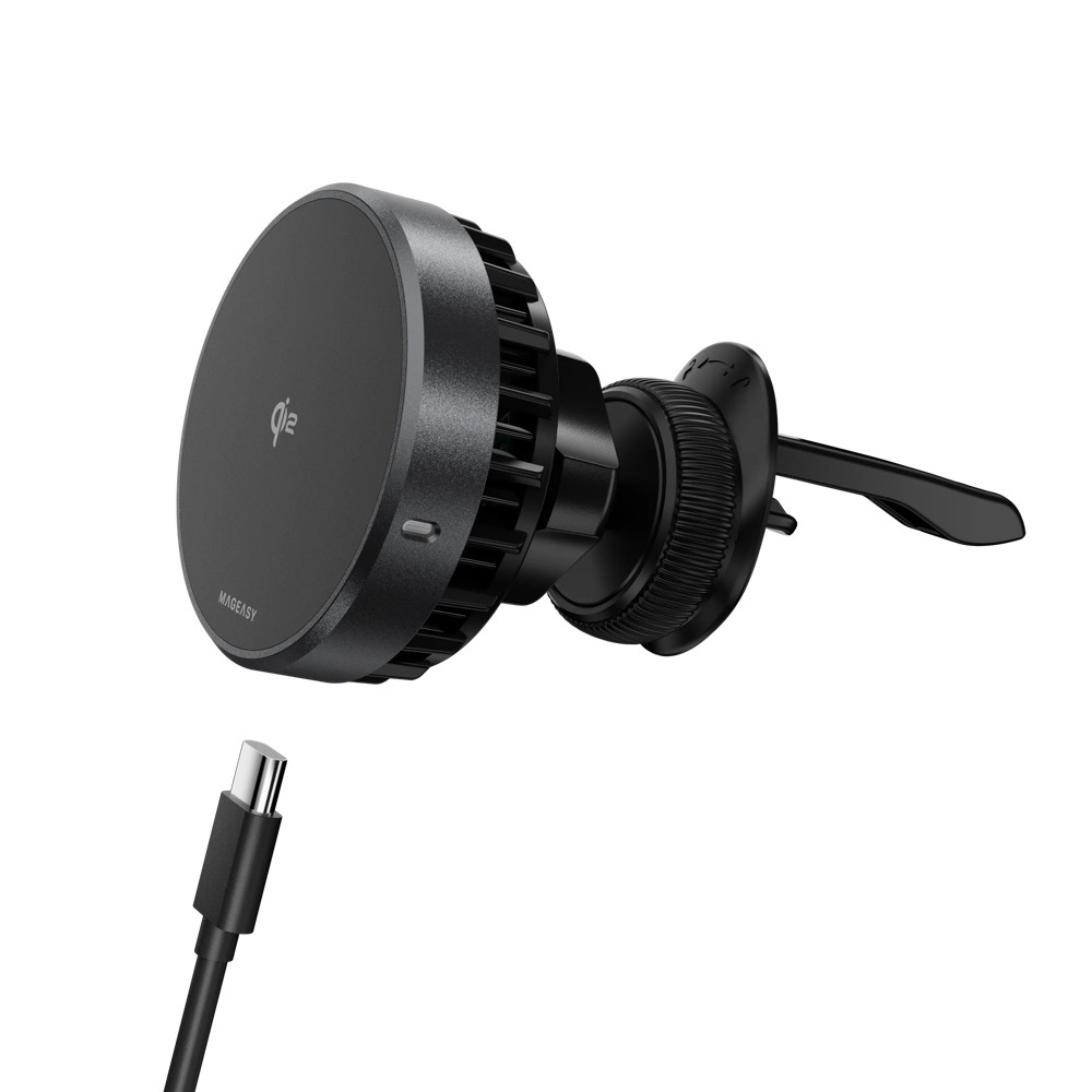 【Mageasy】MagMount【Qi2】智慧冷卻車用手機支架