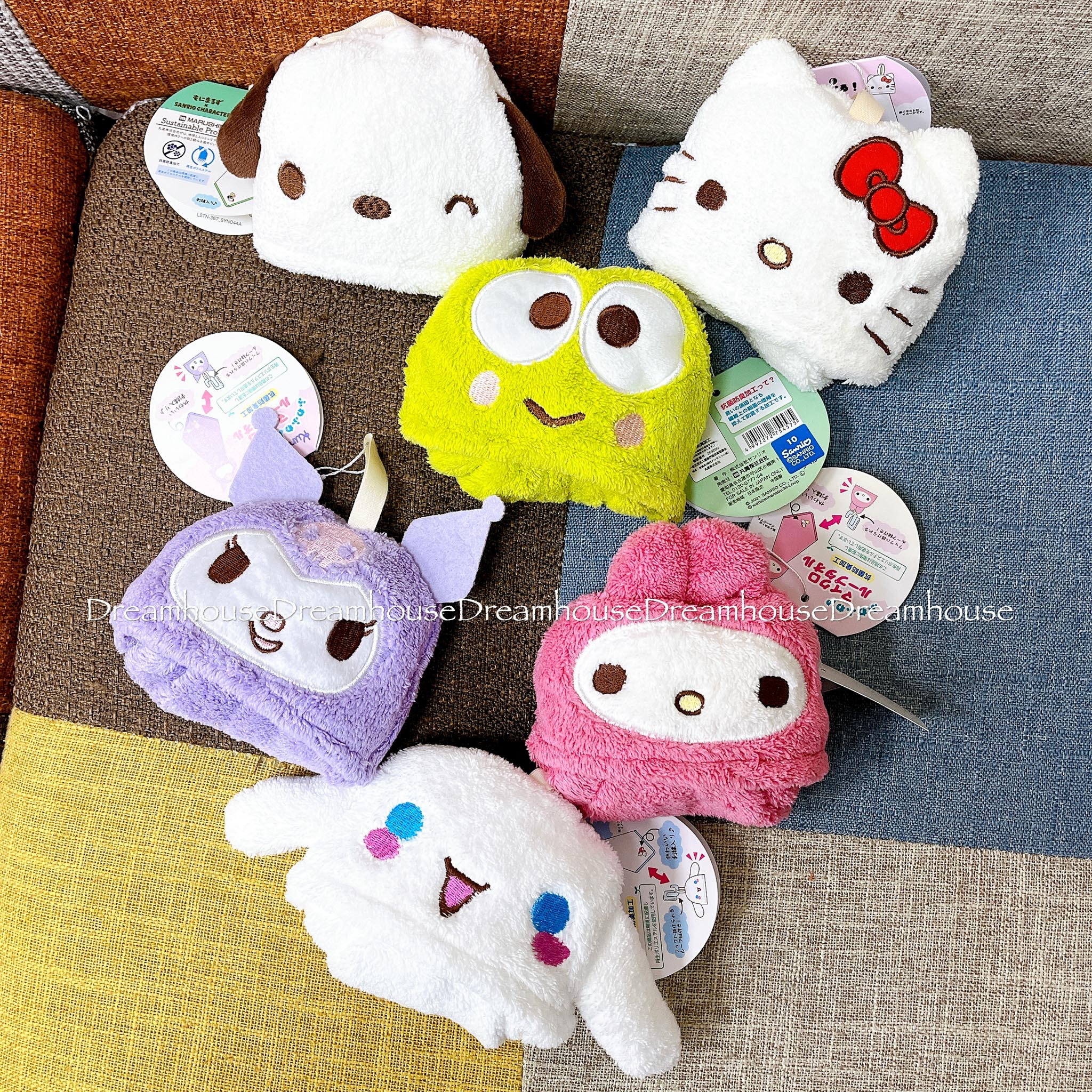 日本限定 凱蒂貓 美樂蒂 酷洛米 大耳狗 帕恰狗 大眼蛙 抗菌消臭 柔軟可掛式擦手巾 擦手布 手巾 毛巾