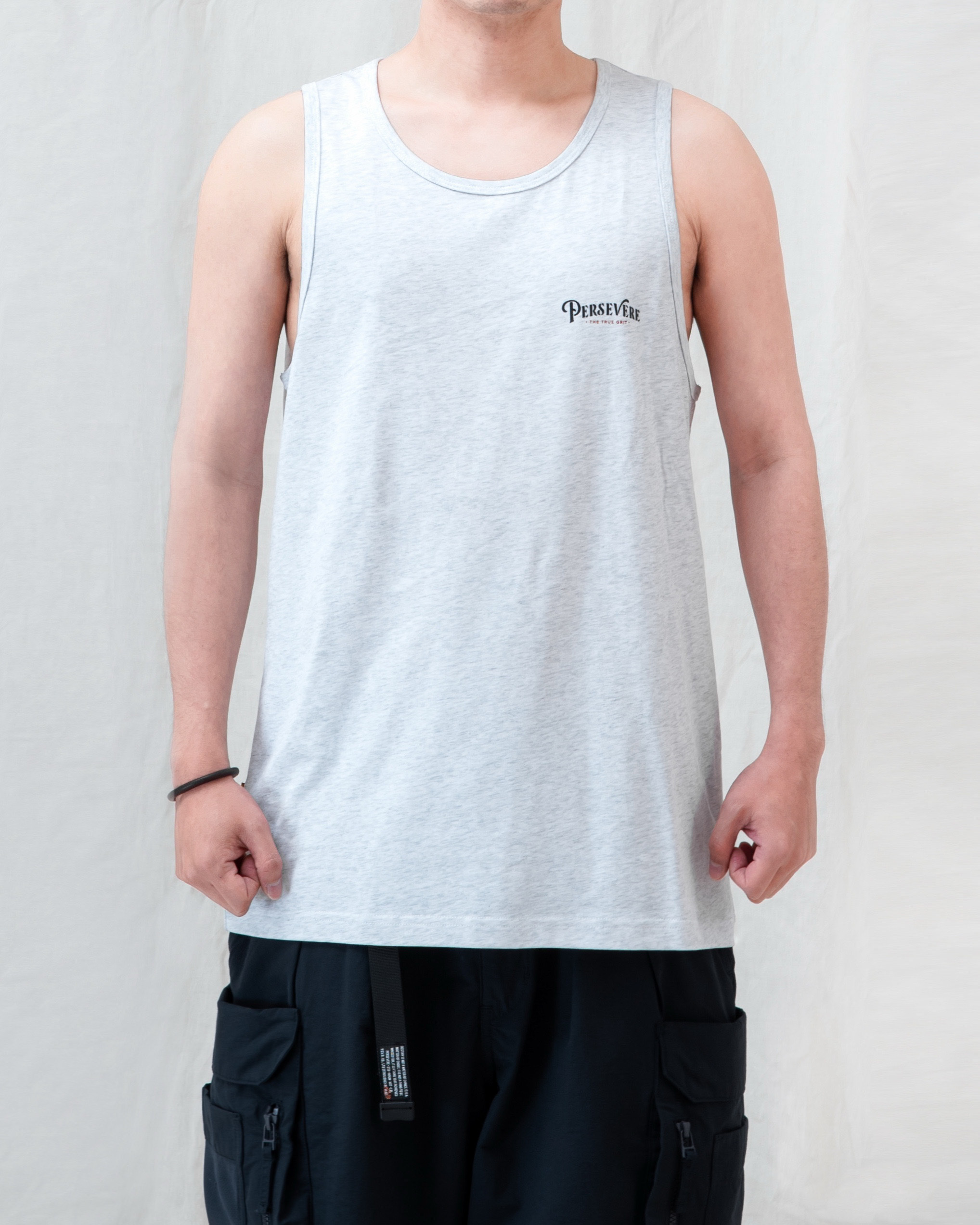 PERSEVERE 品牌經典定番款內搭背心 白/黑/麻花白/暗橘/灰 25 S/S Classic Cotton Tank Top