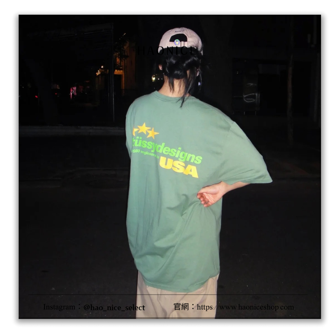 【HAO NICE 】美國🇺🇸街頭潮流 Stussy 24SS 春夏新款 美國復古LOGO 經典復古風🔥百搭短T