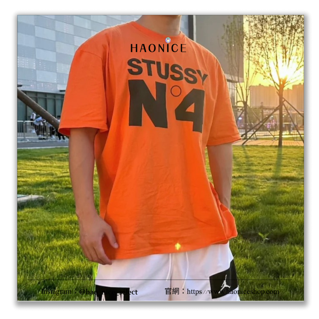 【HAO NICE 】美國🇺🇸街頭潮流 Stussy 24SS 春夏新款 經典復刻大N4 LOGO 美式復古風🈵🈵 百搭短T