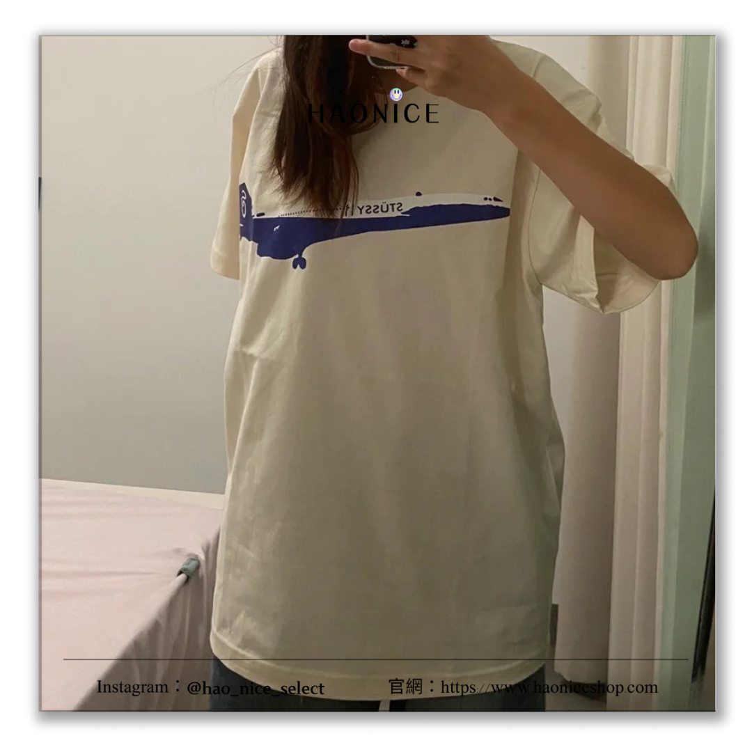 【HAO NICE 】美國🇺🇸街頭潮流 Stussy 24SS 春夏新款  胸前經典噴射飛機✈️ 街頭穿搭必備爆款🔥百搭短T