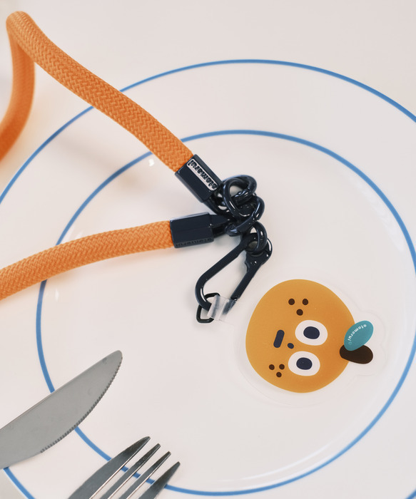 SP｜平凡乙女日記｜手機掛繩＋墊片｜桔色