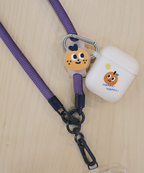 SP｜平凡乙女日記｜手機掛繩＋墊片｜紫色