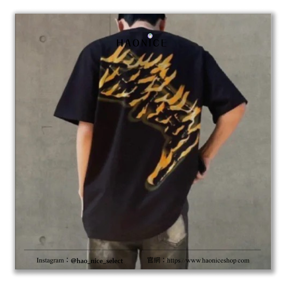 【HAO NICE 】美國🇺🇸街頭潮流 Stussy 24SS 春夏新款Burning Stock Tee 後背經典火燒大LOGO 街頭穿搭必備爆款🔥百搭短T
