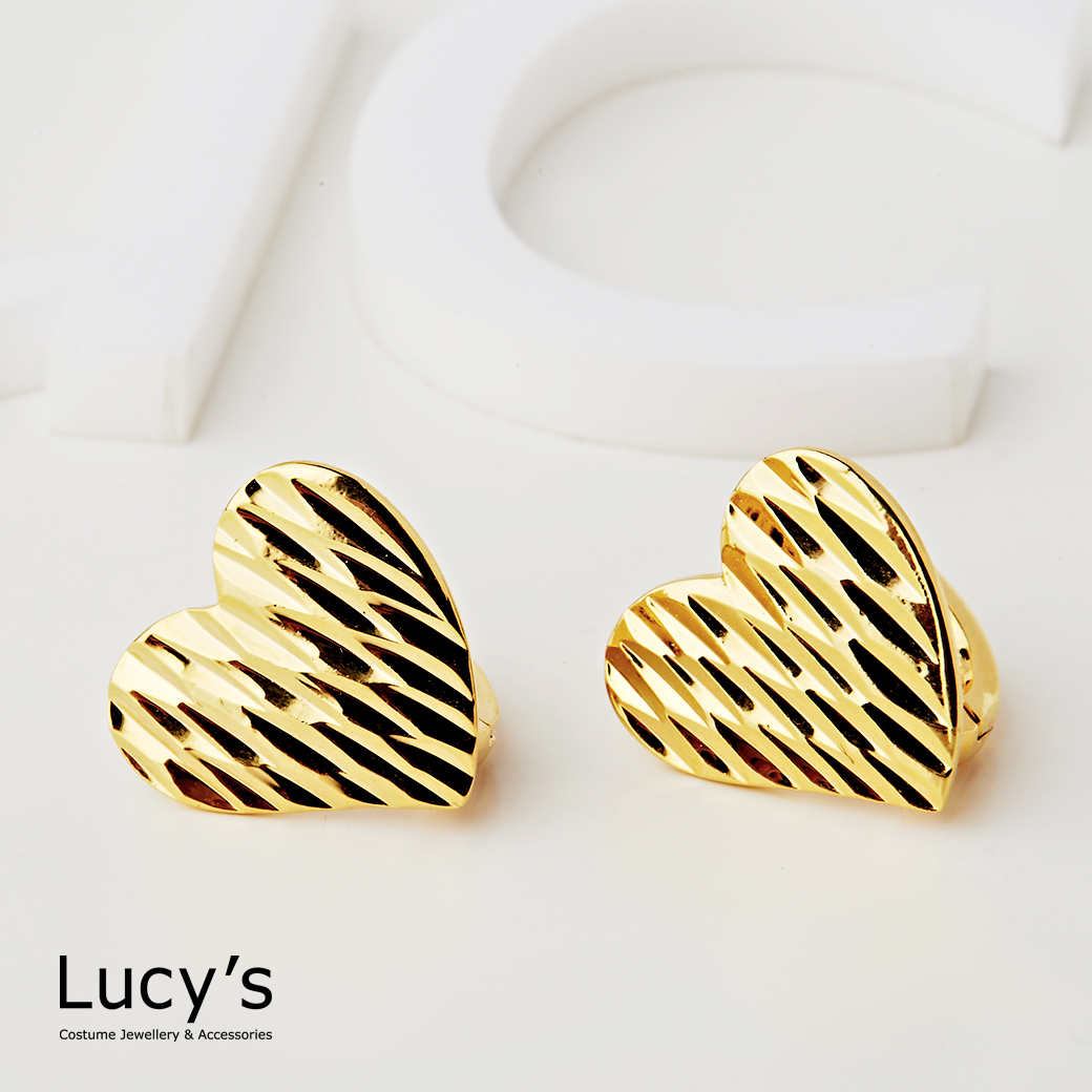 愛情刻痕 易扣耳環 (121265)