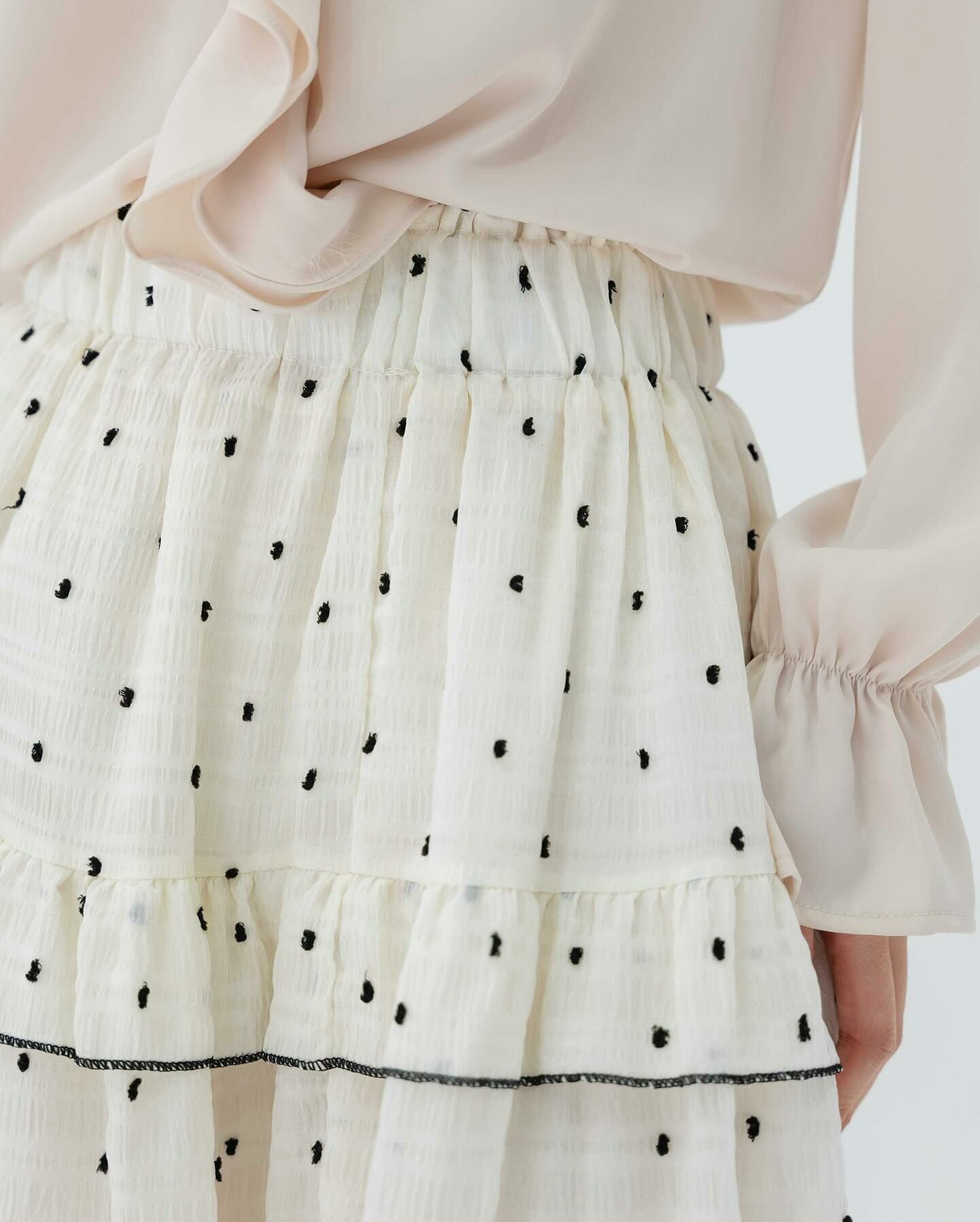 Kimmame - Polka Dot Ruffle 半截長裙