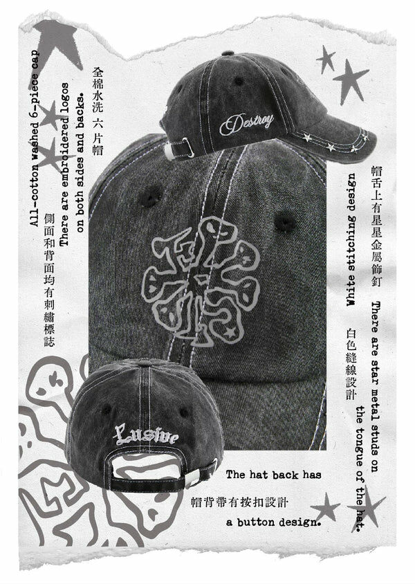 LUSIVE WORKSHOP STAR METAL STUDS CAP