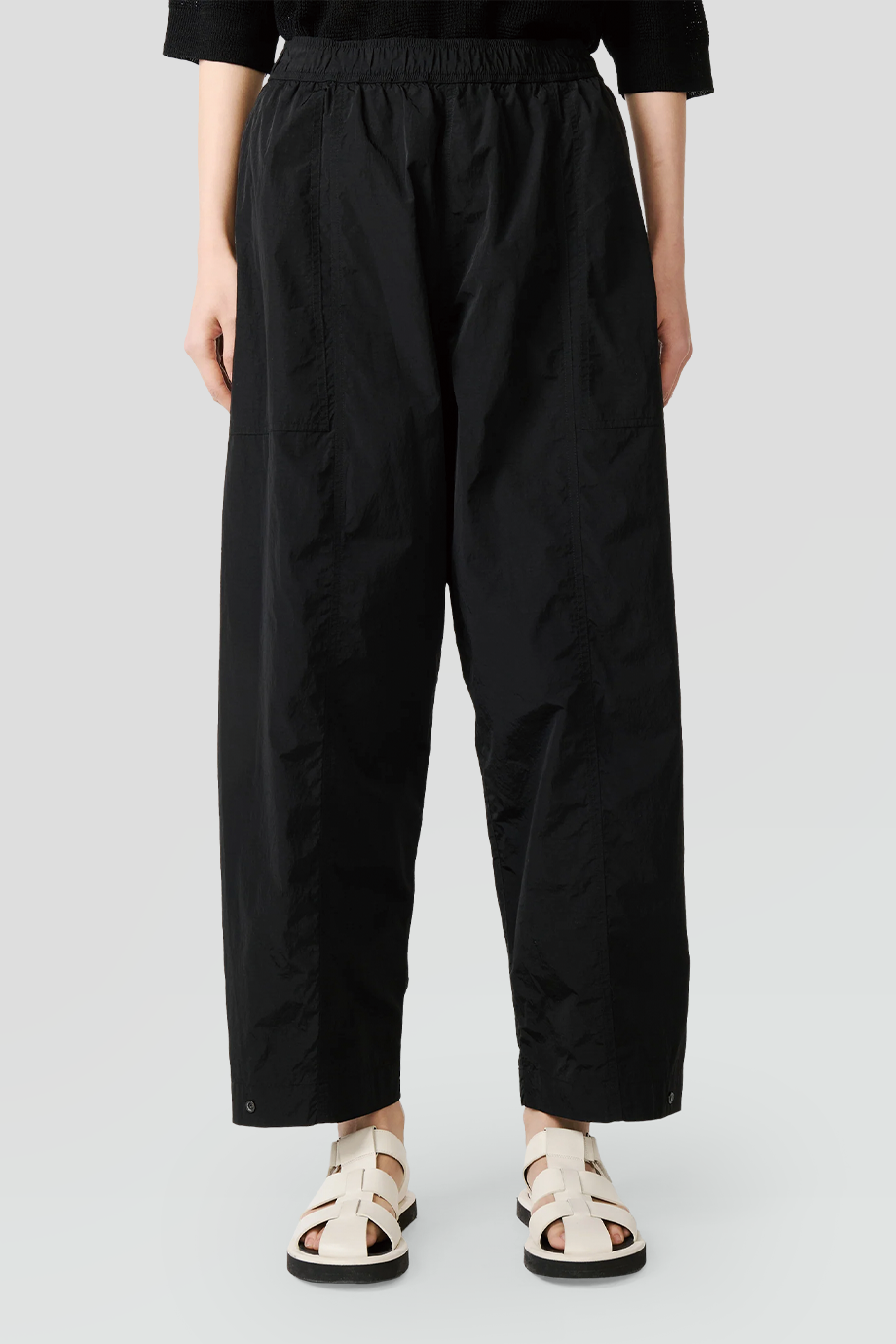 Studio Nicholson｜LORCA 高腰弧形褲管防水寬褲