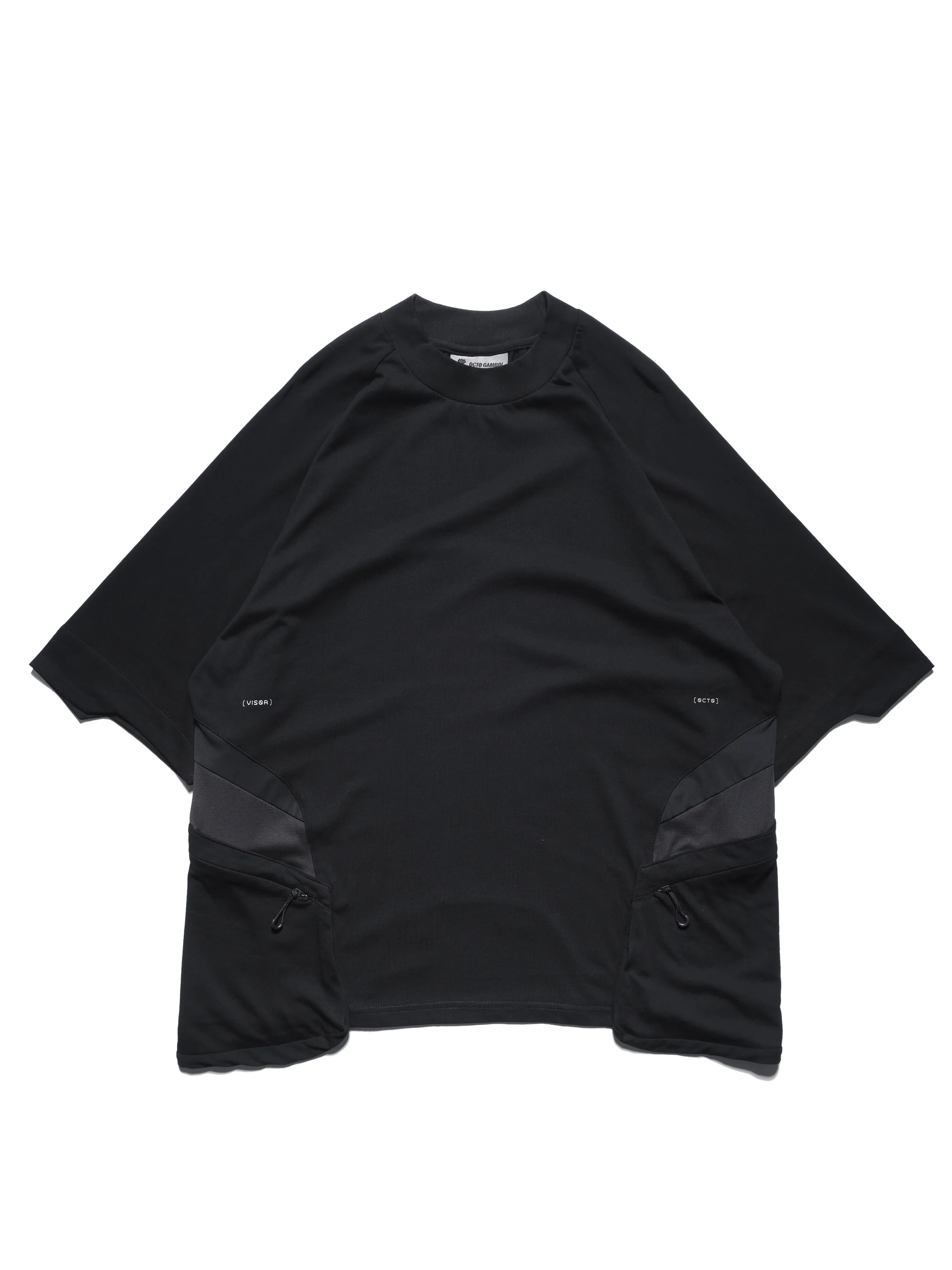 Octo Gambol S25-T-01 Tornado patchwork T-shirt  - Black