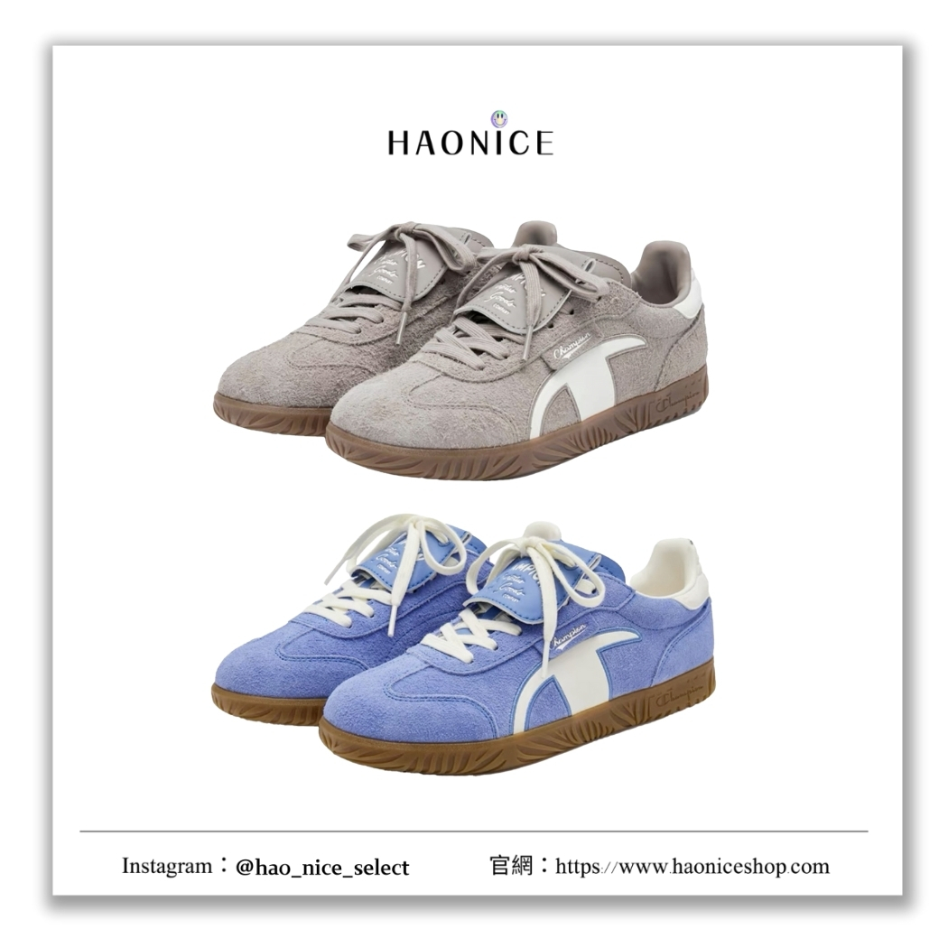 【HAO NICE】100%正品 CHAMPION 美國潮牌🇺🇸復古皮革低筒德訓鞋 板鞋