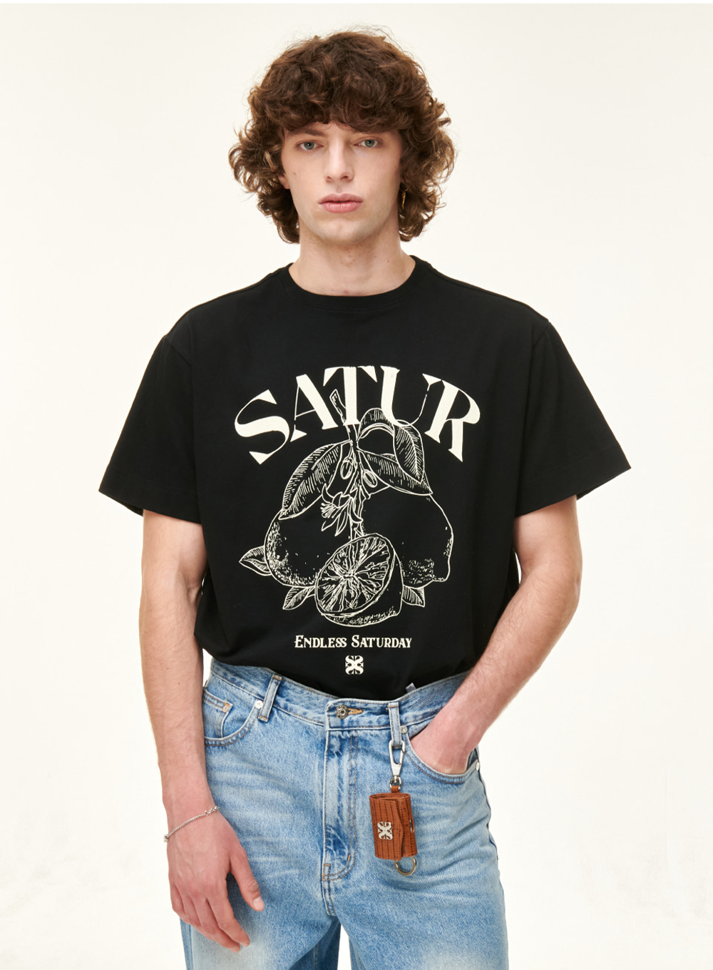 Tシャツ・カットソー SATUR Capri Citron Drawing Summer Graphic T-Shirt 5SA015 MUSINSA公式 | SATUR Capri Citron Drawing Summer Graphic