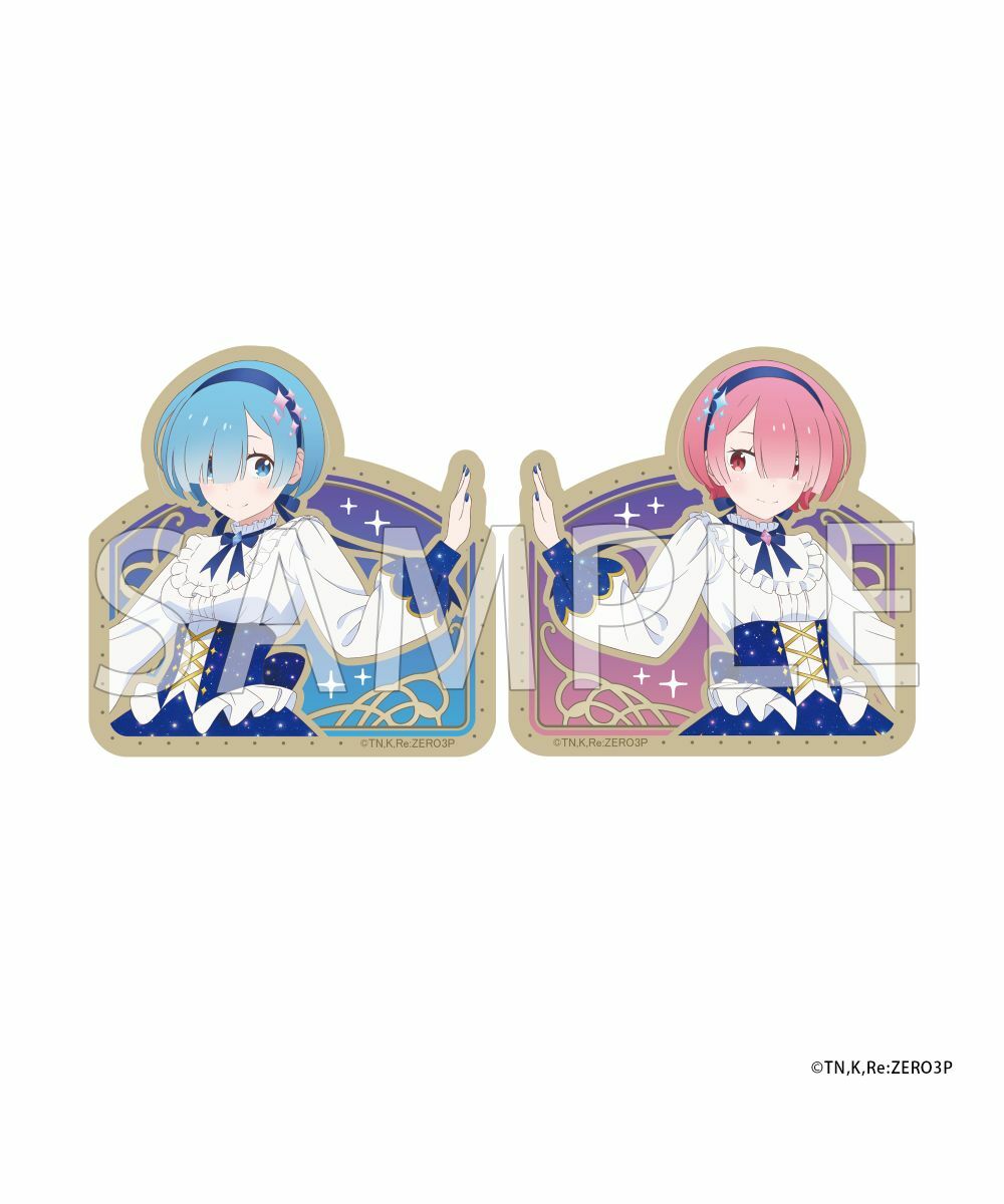 預購-｢Re:從零開始的異世界生活｣ 閃亮亮壓克力磁鐵套組 拉姆與雷姆的誕生日生活2025ver.【日本進口精品】