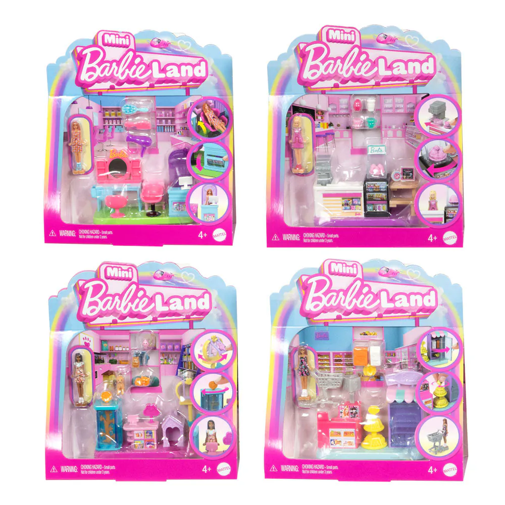 《 MATTEL 》迷你芭比樂園-商店系列 (隨機出貨)