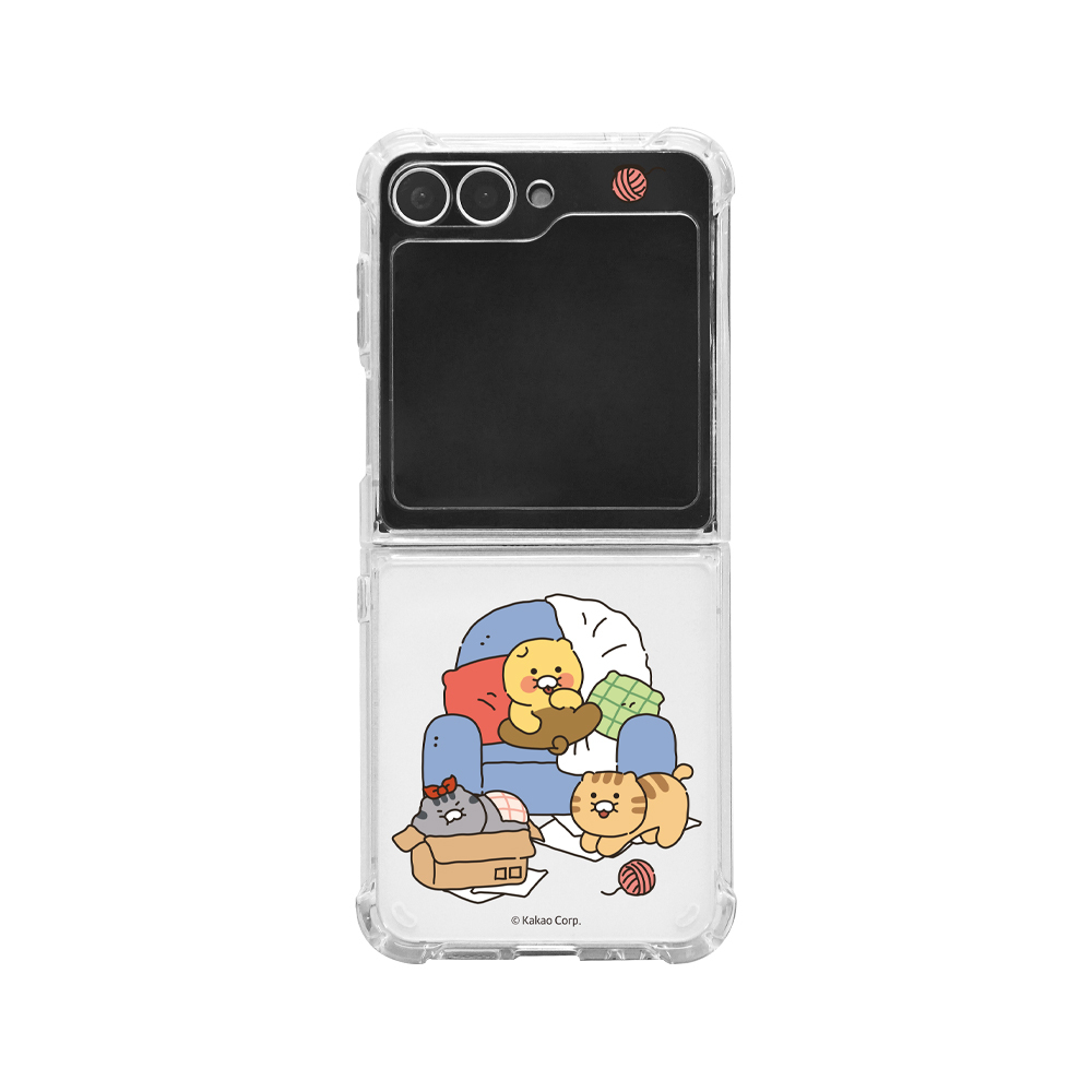 Kakao Friends - Clear Hard Case - 防撞透明手機保護硬殼 Samsung Flip S2
