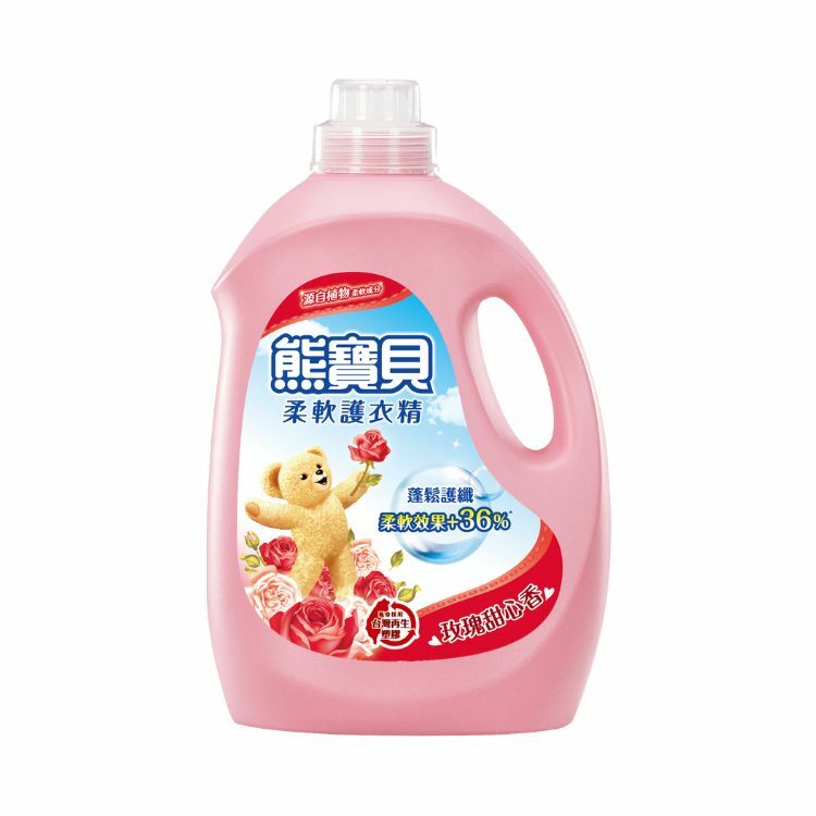 （箱購）熊寶貝護衣精-玫瑰甜心香3.2Lx4瓶