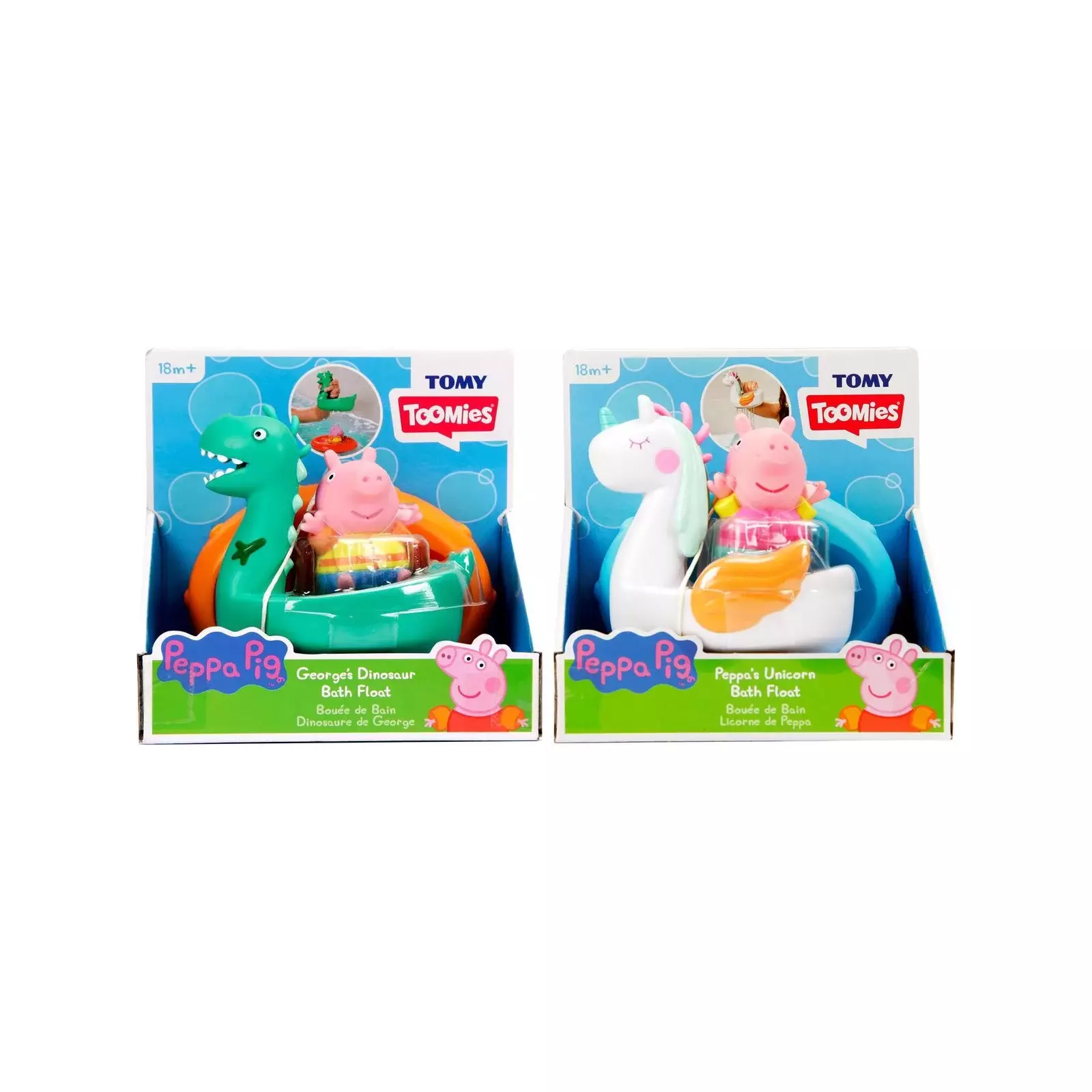 《 Peppa Pig 粉紅豬小妹 》 粉紅豬小妹-佩佩/喬治洗澡公仔組 (隨機出貨)