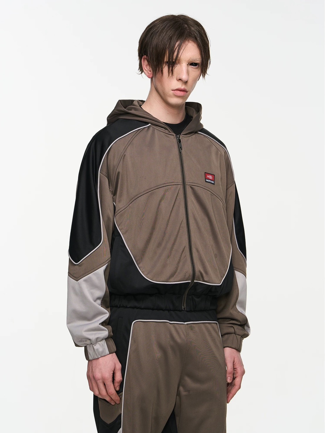 BLINDNOPLAN   復古撞色 刺繡LOGO 休閒外套