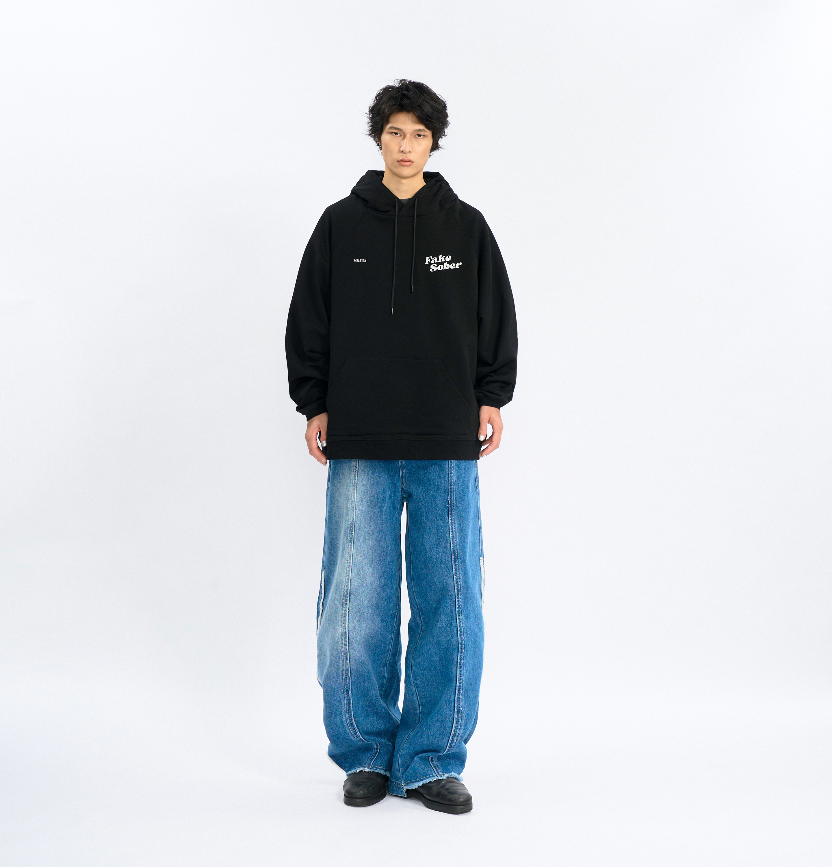 MELSIGN x FLOMMARKET x Fake Sober Don’t Ruin My Party Hoodie - Black