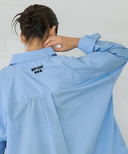 【預購】MARY QUANT × PUBLUX OVERSIZE 刺繡LOGO 襯衫 7色 81861108