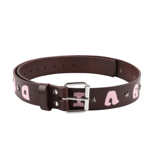 LUSIVE WORKSHOP DON’T KILL MY VIBE HANDMADE LEATHER BELT