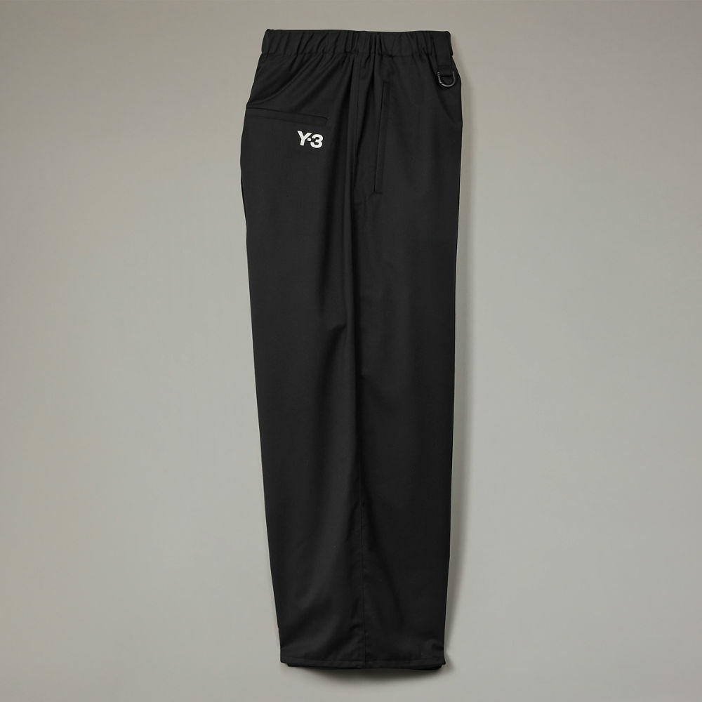 【 Y-3 REF WO PANTS 羊毛長褲 - 黑 】