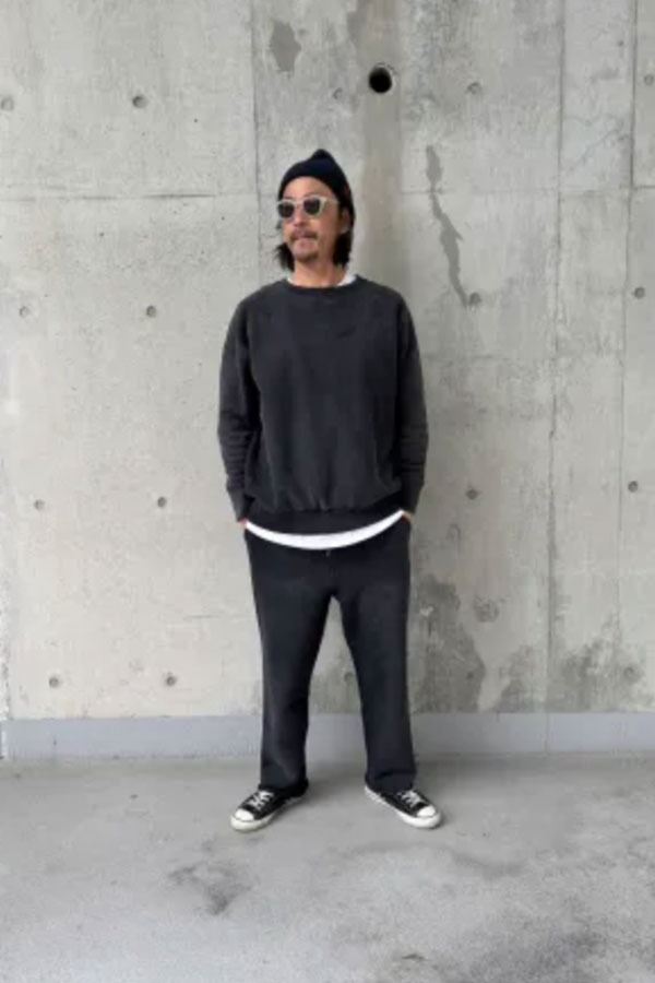 WAX - 黑色復古運動衫