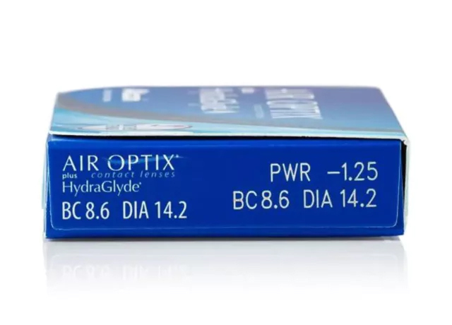 AIR OPTIX® plus HydraGlyde® 3pcs/Box Monthly Disposable (-0.50 to -12.00 )
