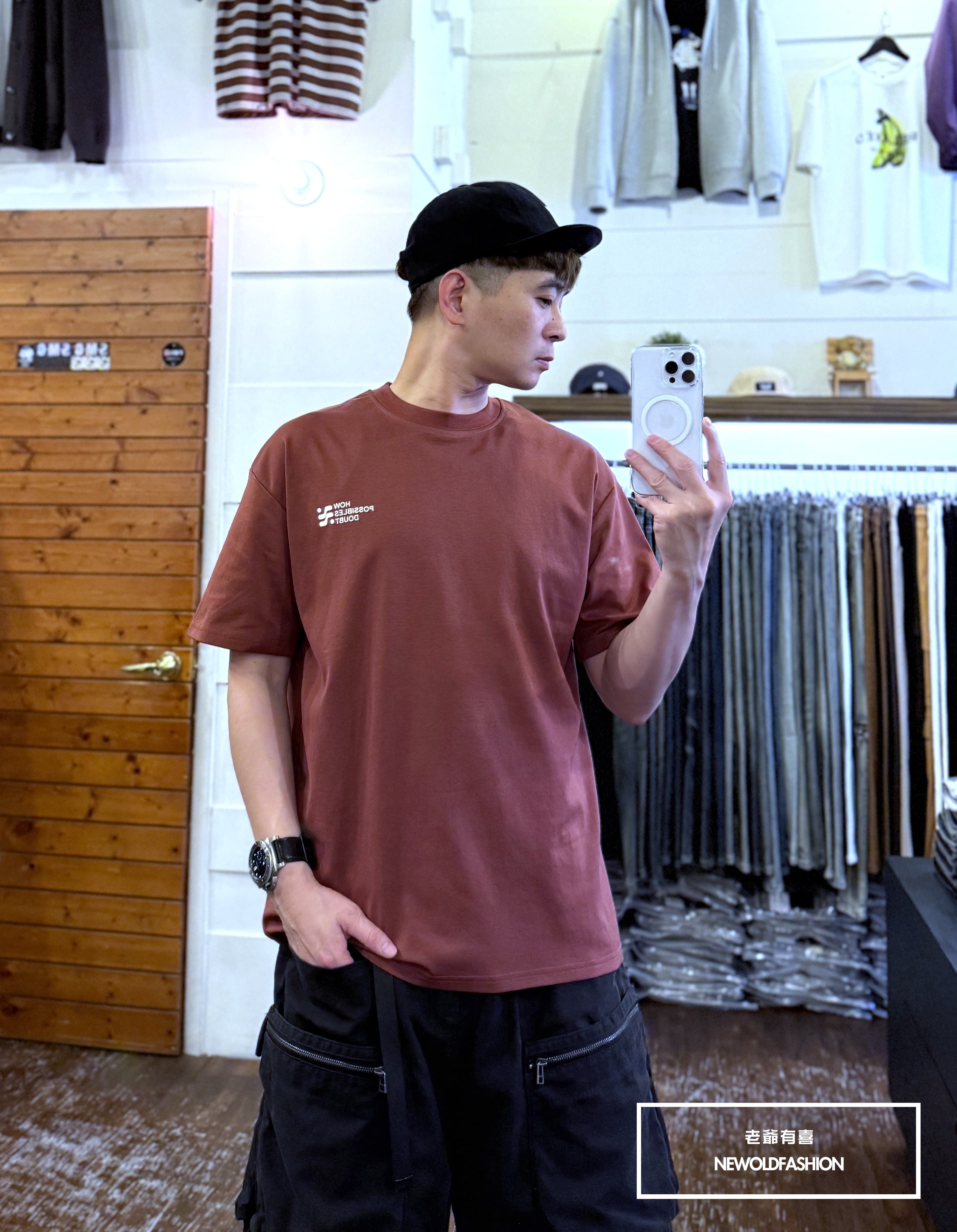 『新品上市』重磅Doubt圖形短T(NOF2503N5075)-紅