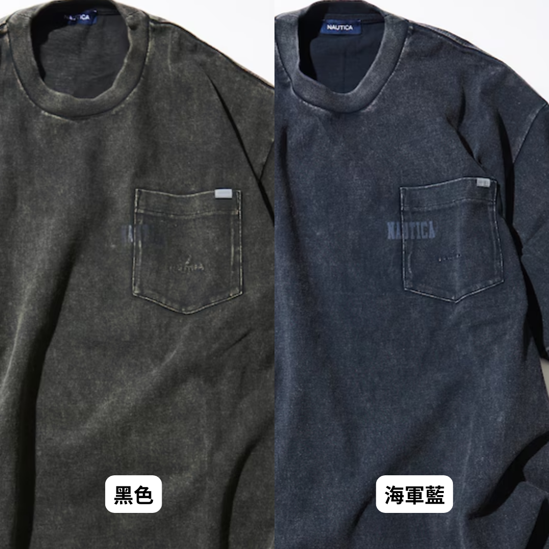 "代購" NAUTICA Bleach Washed Hidden Logo S/S PKT Tee 水洗口袋短踢