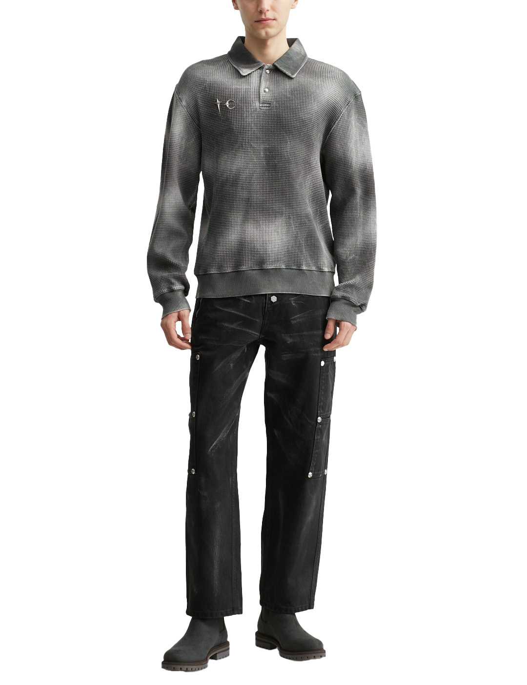 Thug Club｜SS25 – Leave A Trace Denim Pants (Black)