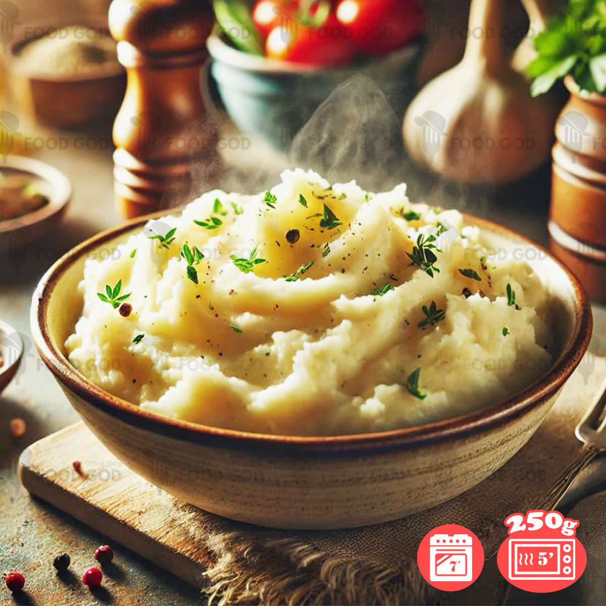 歐洲製幼滑薯蓉粒1kg│加熱即食│氣炸│配菜│薯仔(急凍-18℃)