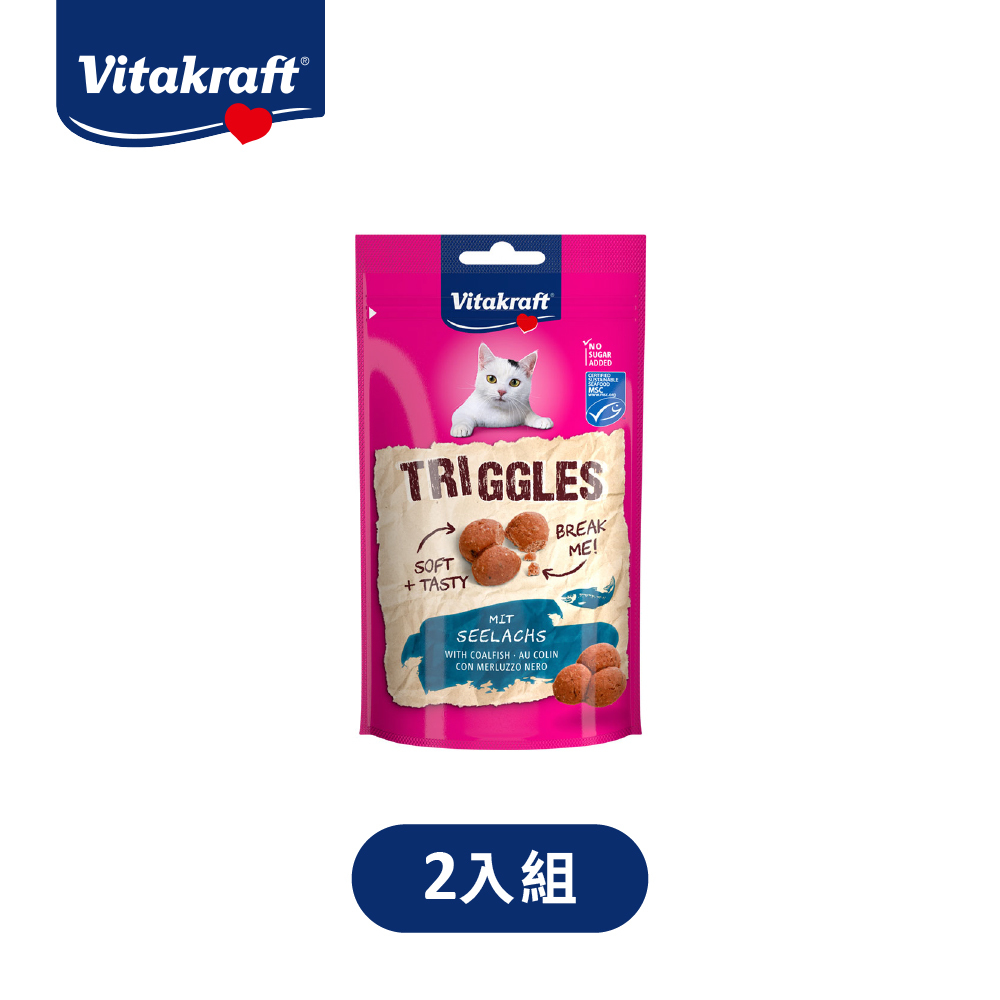 Vitakraft 衛塔卡夫｜貓鮮粒系列 40g 2包 (鱈魚口味)