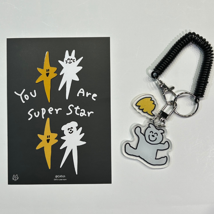 【咪室 MEOWMI TATTOO】每天都要大便鑰匙圈／明信片組