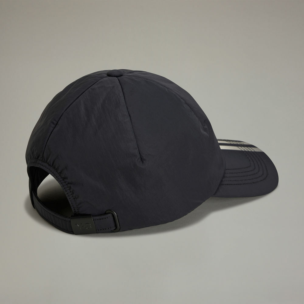 【 Y-3 STRP CAP 尼龍老帽 - 黑 】