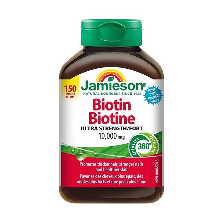 Jamieson Biotin 10,000 mcg, 150 Softgels