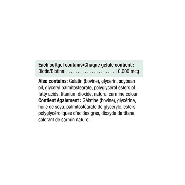 Jamieson Biotin 10,000 mcg, 150 Softgels