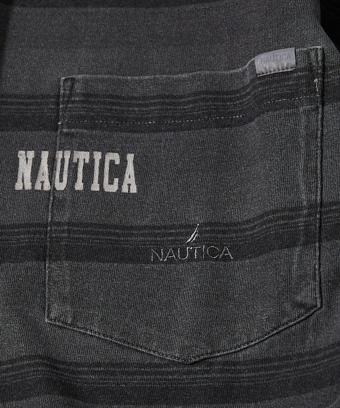 2025SS NAUTICA Garment Pigment Dyed Hidden Logo Multi Border S/S Tee 條紋 口袋 短T 現貨 1028207500036