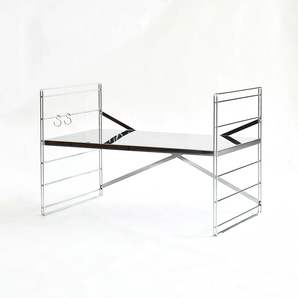 《adachi》TOASTER RACK系列日本不鏽鋼製層板可調耐重單層置物架(60cm)