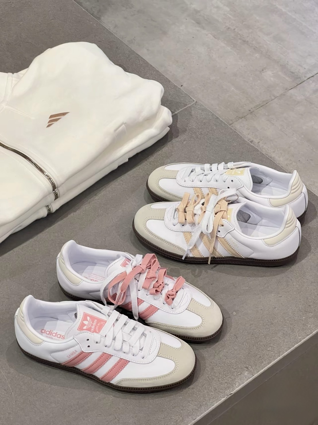 KTQ STORE ‧ ADIDAS SAMBA OG 奶黃色 米白色 焦糖底 女鞋 JH7300 珊瑚粉 JI2677