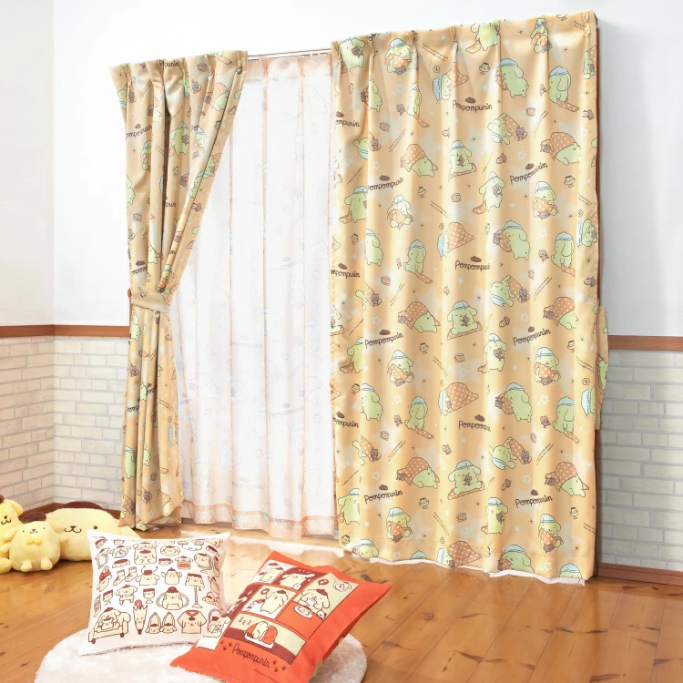 Sanrio 布甸狗3級遮光窗簾 + 窗紗 (一套4塊) #JP-SD22-PN-2025 - 睡寶寶