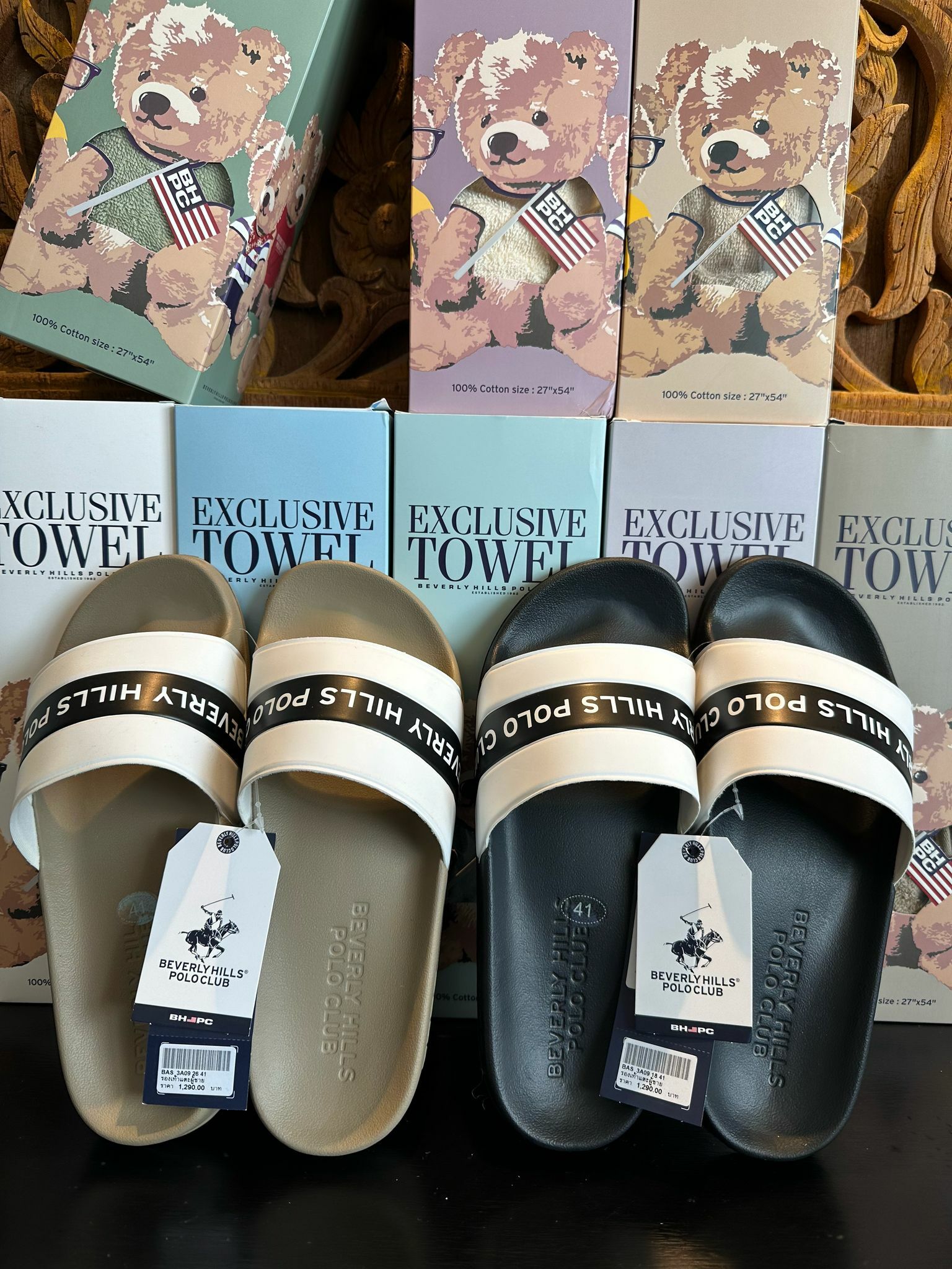 【現貨】BEVERLY HILLS POLO TL040212 男裝拼色拖鞋