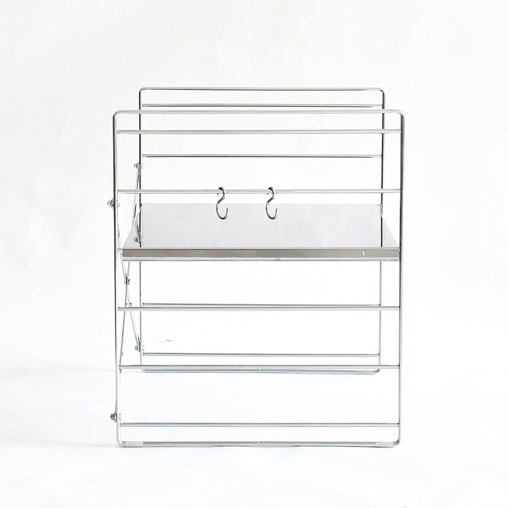 《adachi》TOASTER RACK系列日本不鏽鋼製層板可調耐重單層置物架(45cm)